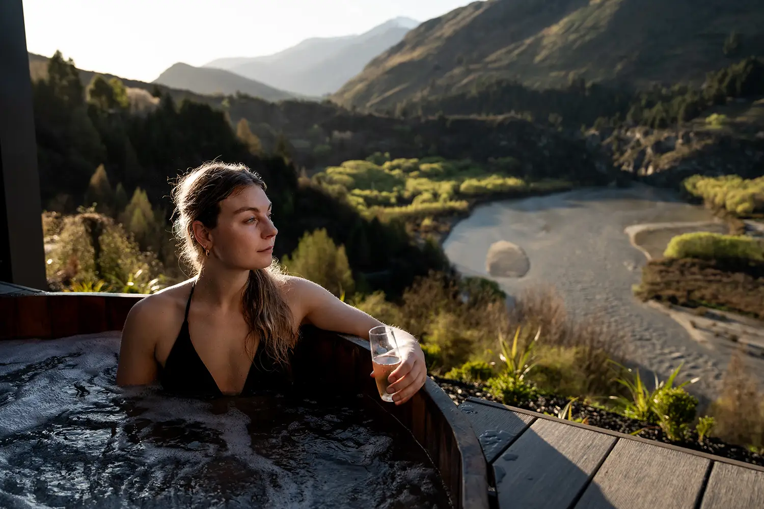 Hot pool and refreshment